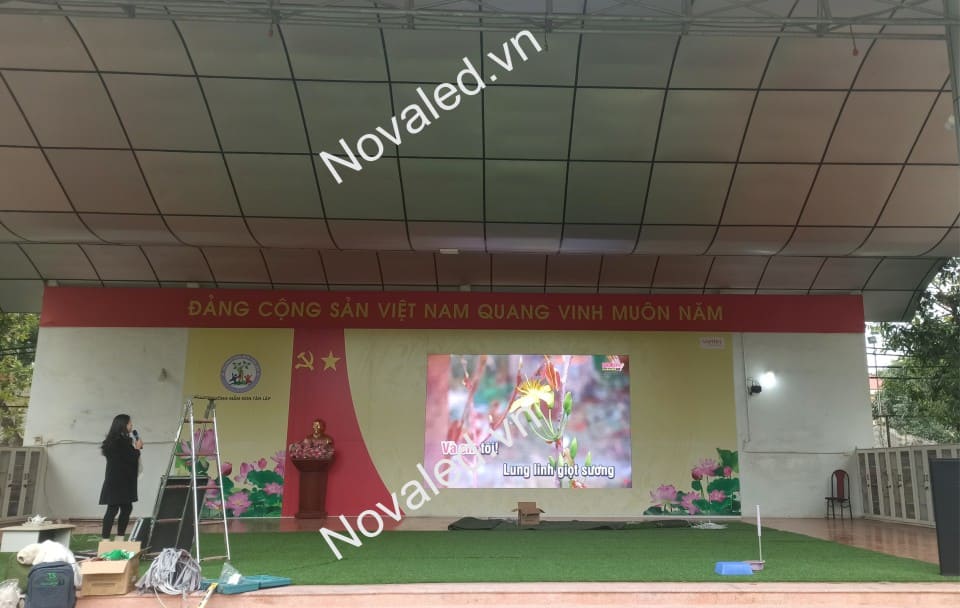 Màn hình led ngoài trời được Novaled bàn giao cho khách hàng sử dụng 